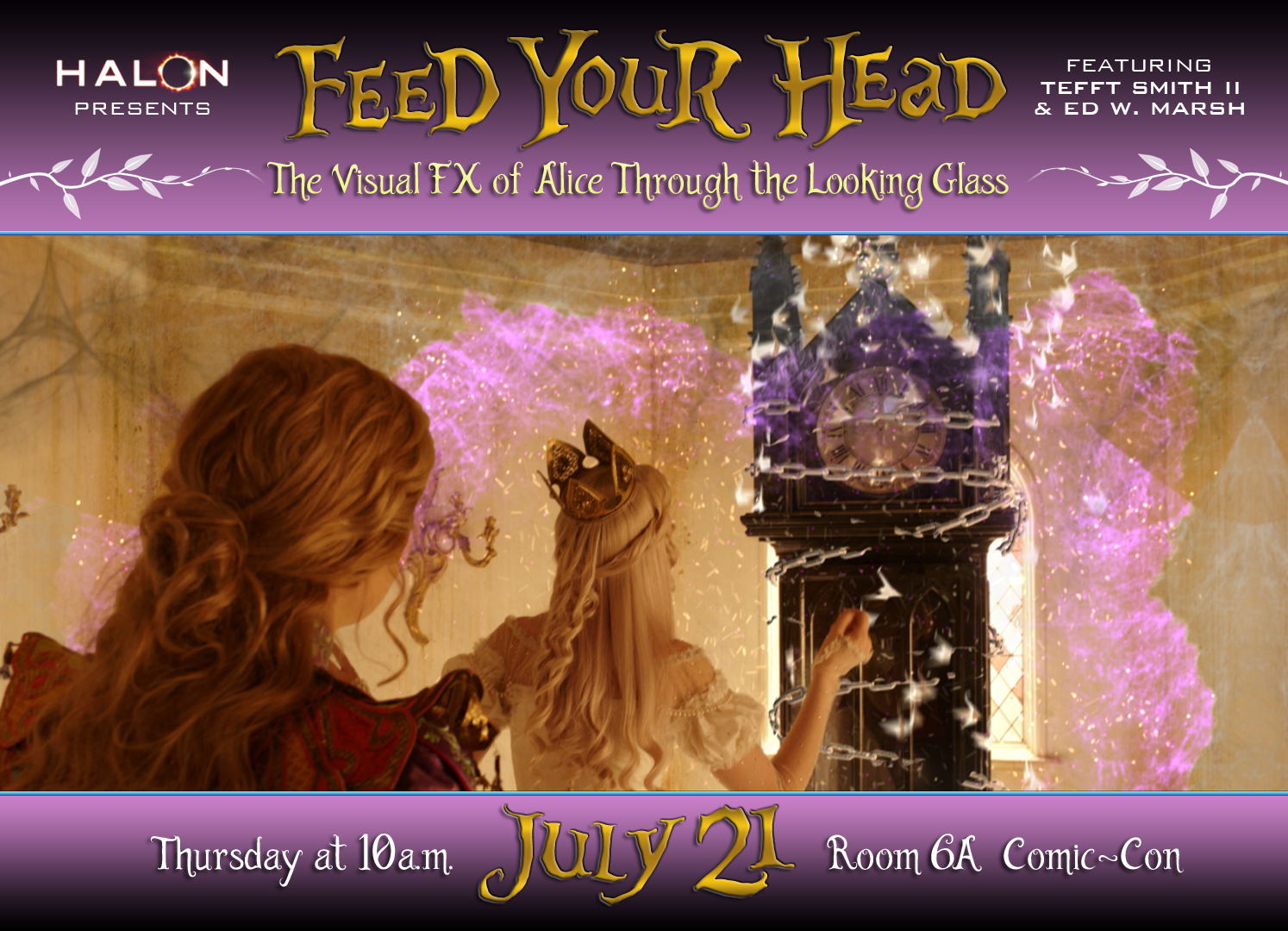 As the Dormouse Said, Feed Your Head: The VFX of Alice Through the Looking Glass Panel at SDCC!