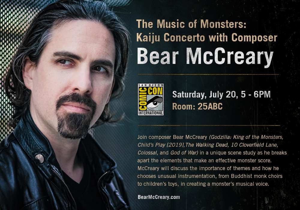 TV and Movie Master Composer BEAR McCREARY at SDCC? That’s Sounds Good to Me!